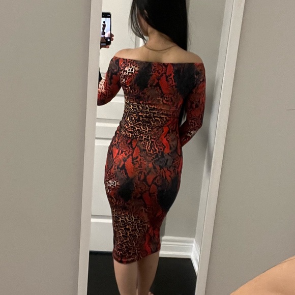 SHEIN Snakeskin bodycon dress - Picture 3 of 3